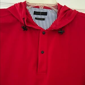 NWT Men's Red Hooded Shirt